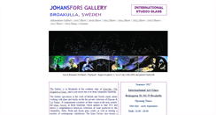 Desktop Screenshot of johansforsgallery.com